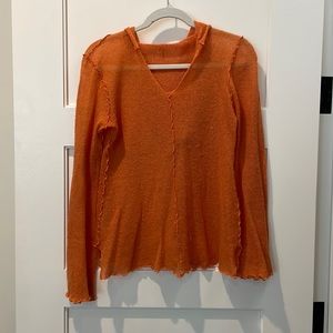 SOLD Lightweight Orange Beach Coverup